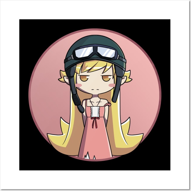 Oshino Shinobu (Monogatari Series) "Pilot Hat" redraw Wall Art by Kamishirts